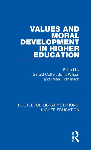 Values and Moral Development Higher Education