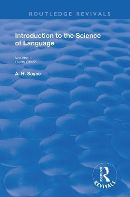 Introduction to the Science of Language: Two Volumes. Vol 2