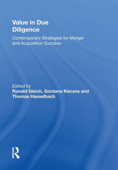 Value Due Diligence: Contemporary Strategies for Merger and Acquisition Success