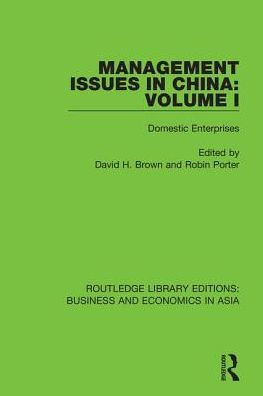 Management Issues China: Volume 1: Domestic Enterprises