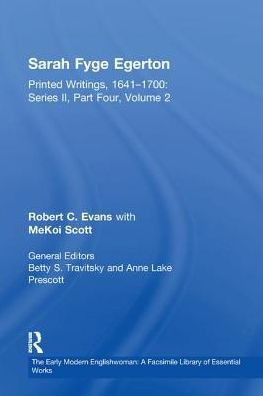 Sarah Fyge Egerton: Printed Writings, 1641-1700: Series II, Part Four, Volume 2