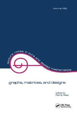 Graphs, Matrices, and Designs / Edition 1