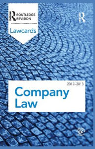 Title: Company Lawcards 2012-2013, Author: Routledge