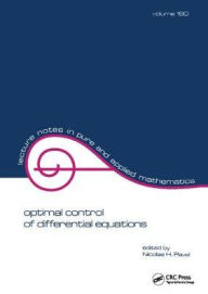 Title: Optimal Control of Differential Equations / Edition 1, Author: Nicolae H. Pavel