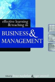 Title: Effective Learning and Teaching in Business and Management, Author: Bruce Macfarlane