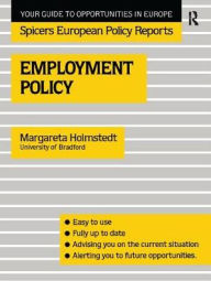 Title: Employment Policy, Author: Margareta Holmstedt