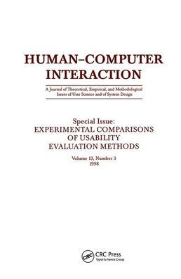 Experimental Comparisons of Usability Evaluation Methods: A Special Issue Human-Computer Interaction