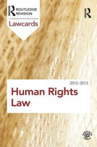 Title: Human Rights Lawcards 2012-2013, Author: Routledge