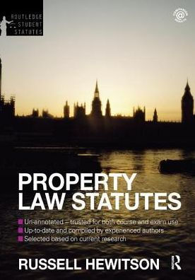 Property Law Statutes 2012-2013