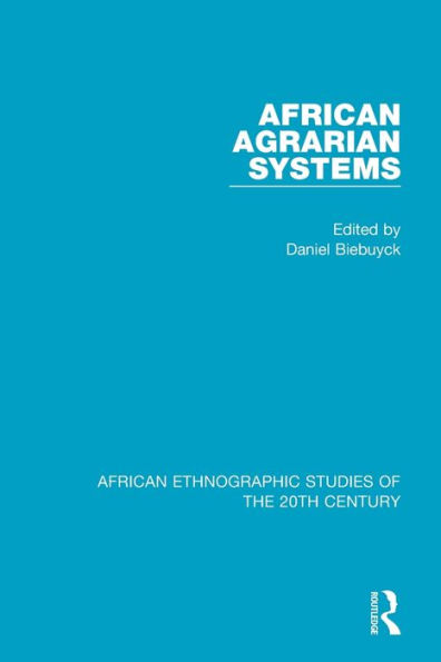 African Agrarian Systems / Edition 1