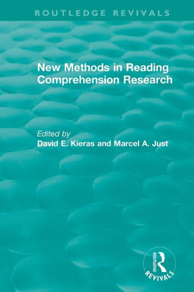 New Methods in Reading Comprehension Research / Edition 1