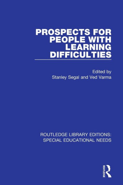 Prospects for People with Learning Difficulties / Edition 1