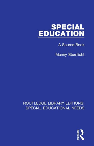 Special Education: A Source Book / Edition 1