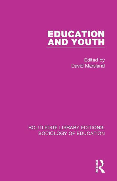 Education and Youth / Edition 1