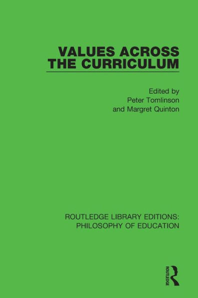 Values Across the Curriculum / Edition 1