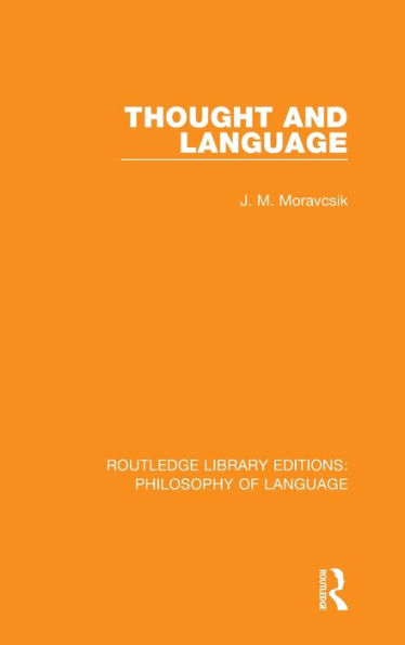 Thought and Language / Edition 1