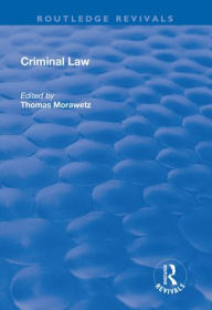 Title: Criminal Law, Author: Thomas Morawetz