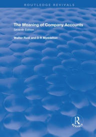 Title: The Meaning of Company Accounts, Author: Walter Reid