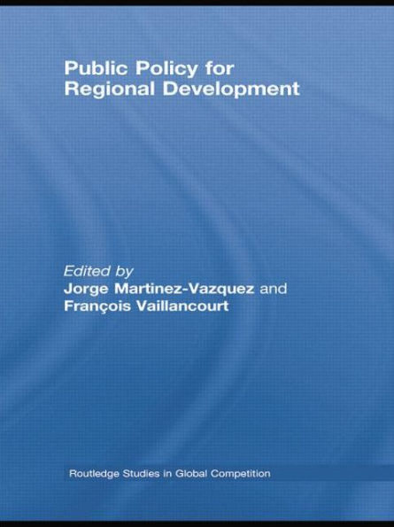 Public Policy for Regional Development