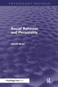 Title: Social Behavior and Personality, Author: Arnold H. Buss