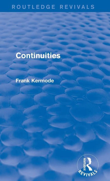 Continuities (Routledge Revivals)