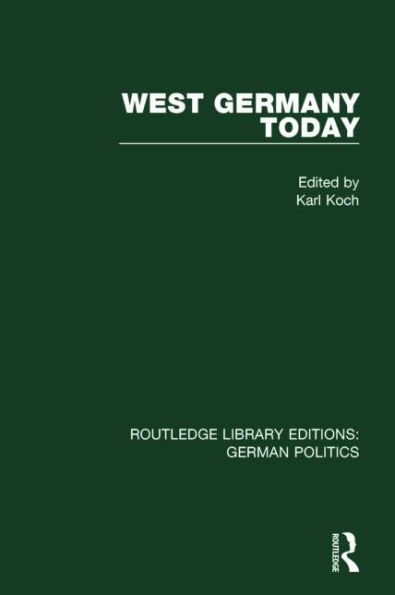 West Germany Today (RLE: German Politics)