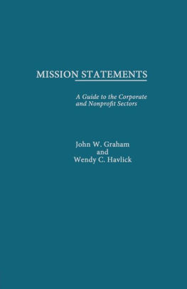 Mission Statements Edition 1 By John Graham 9781138863811