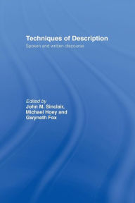 Title: Techniques of Description: Spoken and Written Discourse, Author: Gwyneth Fox