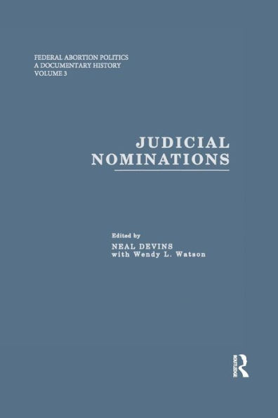 Judicial Nominations / Edition 1