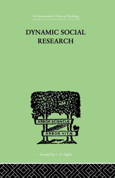 Dynamic Social Research / Edition 1