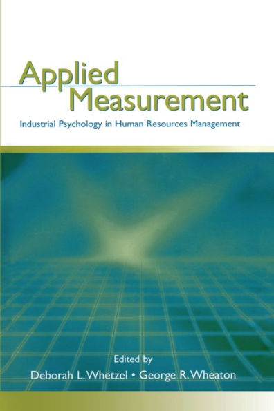 Applied Measurement: Industrial Psychology in Human Resources Management / Edition 1