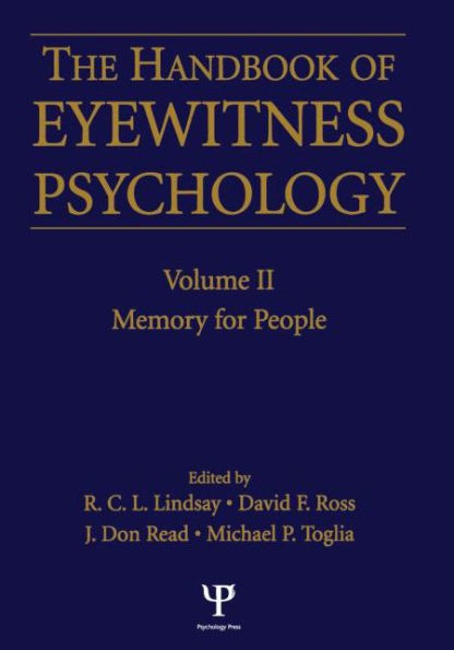 Handbook Of Eyewitness Psychology 2 Volume Set / Edition 1