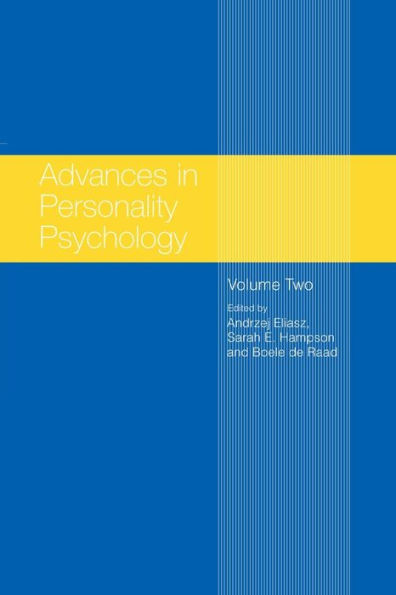 Advances in Personality Psychology: Volume II / Edition 1