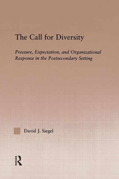 The Call For Diversity: Pressure, Expectation, and Organizational Response in the Postsecondary Setting