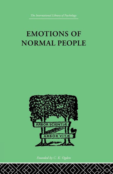 Emotions Of Normal People / Edition 1