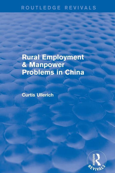 Rural Employment & manpower problems China
