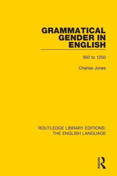Grammatical Gender English: 950 to 1250