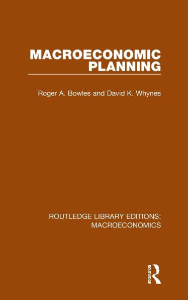 Macroeconomic Planning / Edition 1