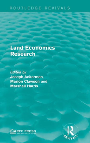 Land Economics Research / Edition 1