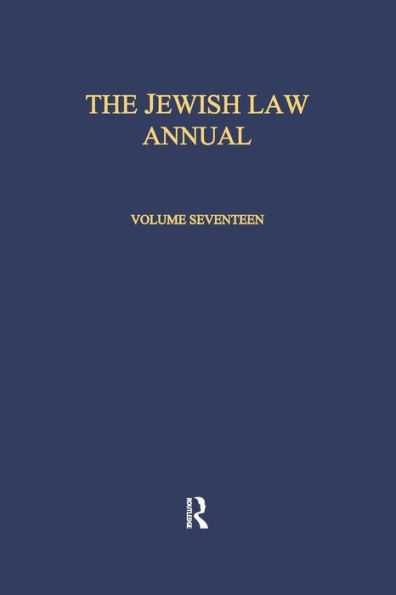 The Jewish Law Annual Volume 17 / Edition 1