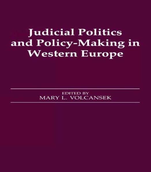 Judicial Politics and Policy-making Western Europe