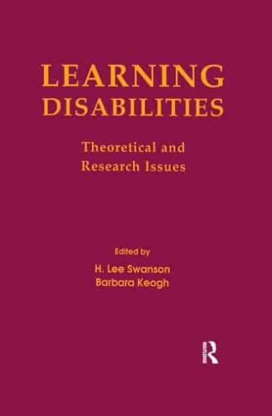 Learning Disabilities: Theoretical and Research Issues
