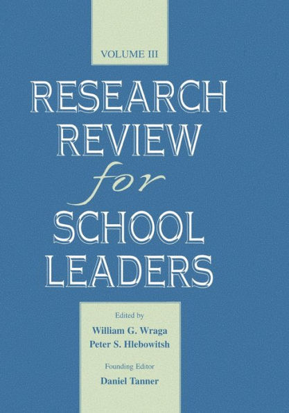 Research Review for School Leaders: Volume Iii