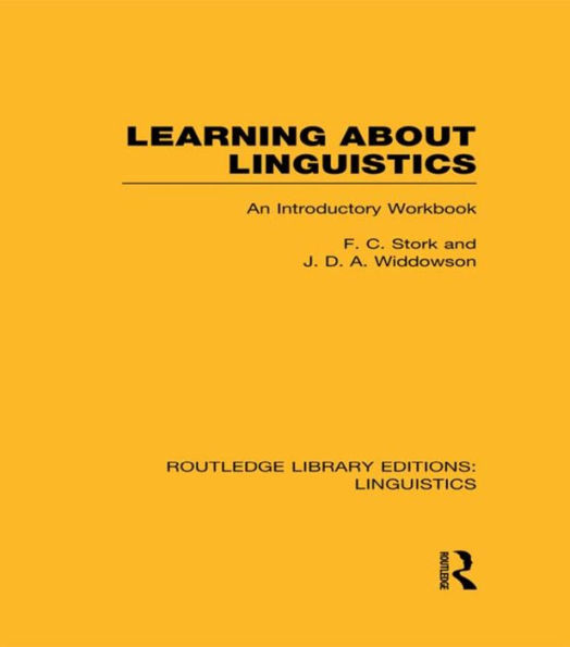 Learning about Linguistics (RLE A: General Linguistics)