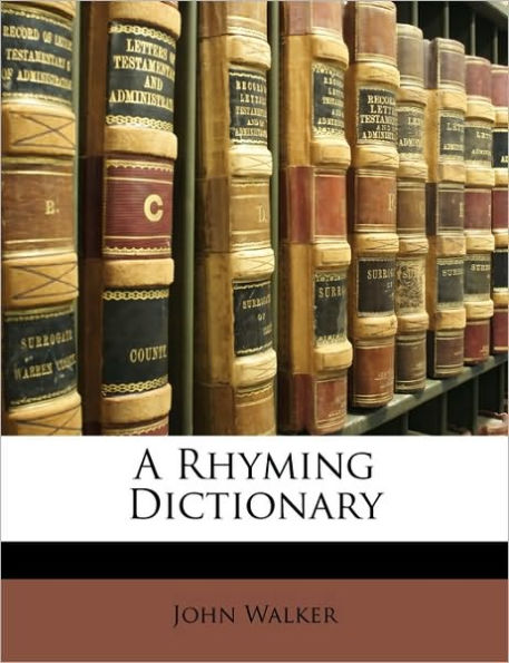 A Rhyming Dictionary