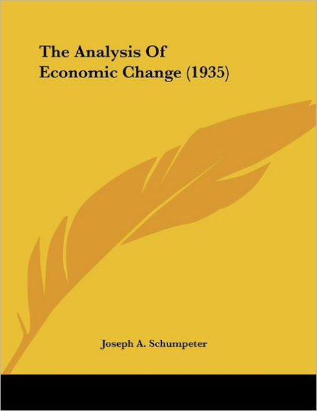 The Analysis Of Economic Change (1935)