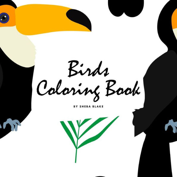 Birds Coloring Book for Children (8.5x8.5 Coloring Book / Activity Book)