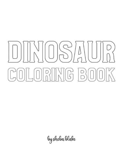 Dinosaur Coloring Book for Children - Create Your Own Doodle Cover (8x10 Softcover Personalized / Activity Book)