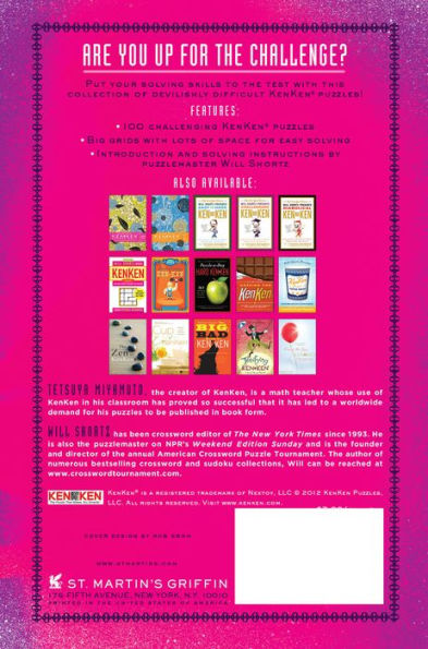Will Shortz Presents The Dangerous Book of KenKen: 100 Very Hard Logic Puzzles That Make You Smarter