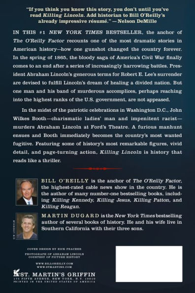 Killing Lincoln: The Shocking Assassination that Changed America Forever